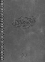 Notizbuch "Stille Zeit mit Dir" - Motiv "Lederoptik Antik"